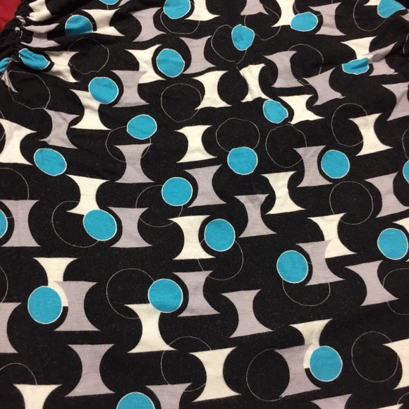 Black and Blue Polka Dot Dress - Picture 4 of 4